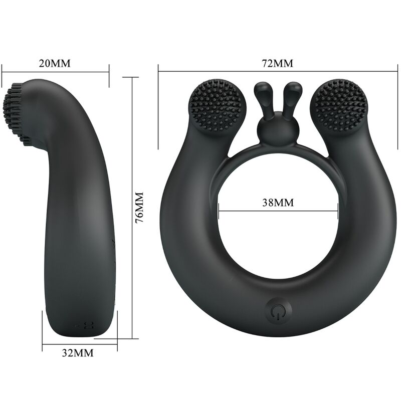 Dahlia Vibrating Clitoral Ring - 12 Modes