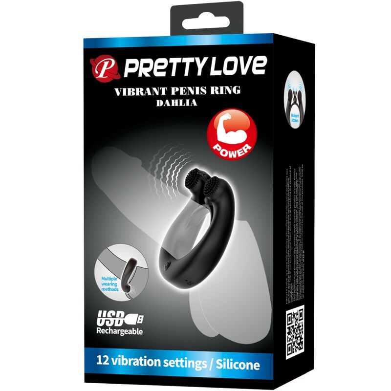 Dahlia Vibrating Clitoral Ring - 12 Modes