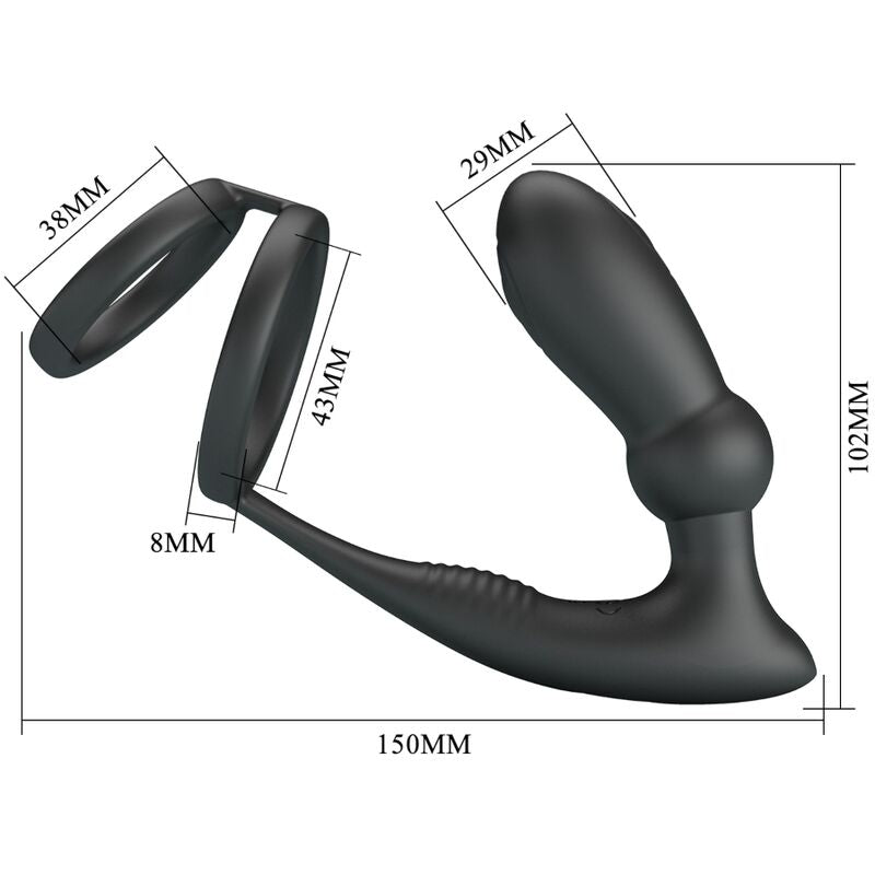 Emoni Vibrating Penis Ring & Anal Plug