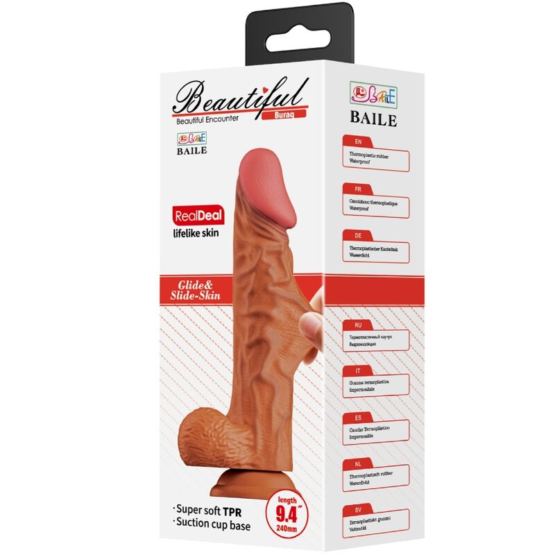 Buraq 24cm Realistic Flesh Dildo