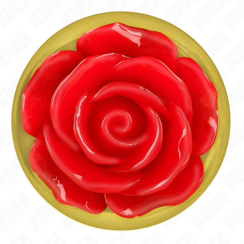 Gold Rose Red Medium Anal Plug