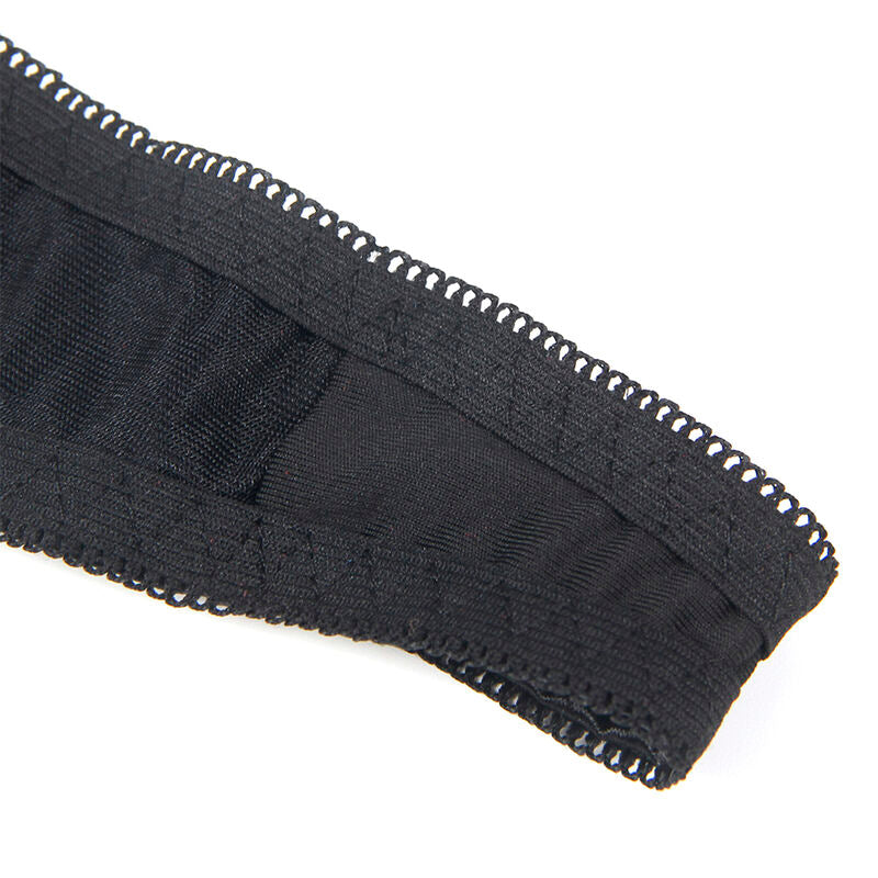 Elegant Black Bow Adjustable Bra Set L/XL