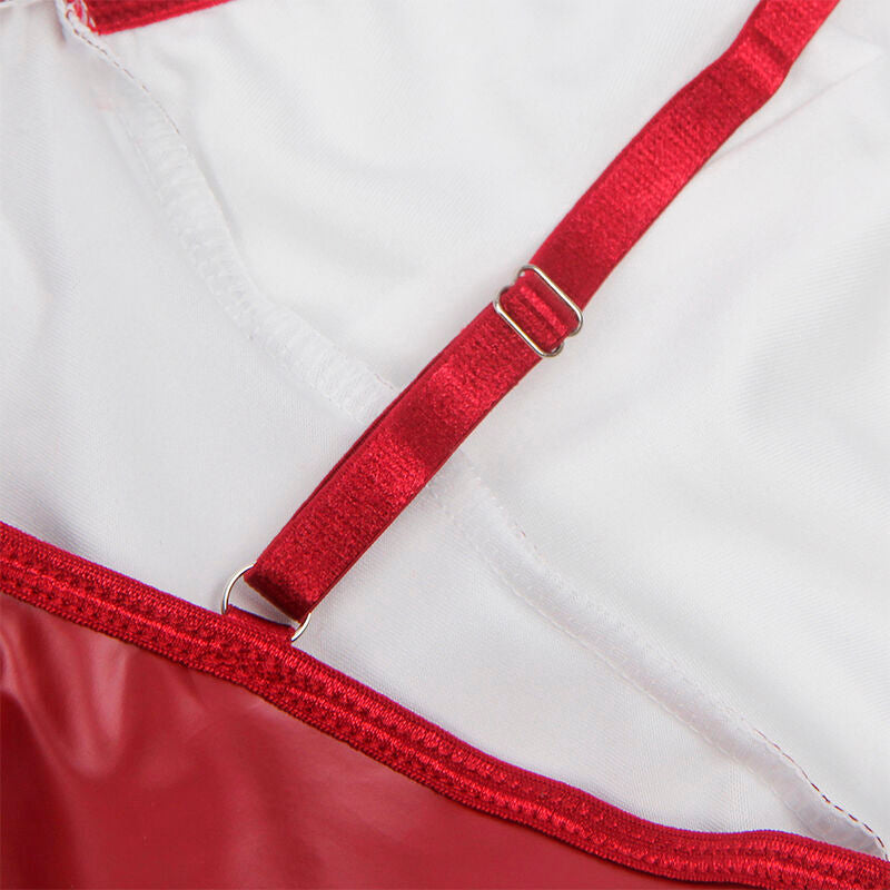 Burgundy Leather Straps Dress S/M