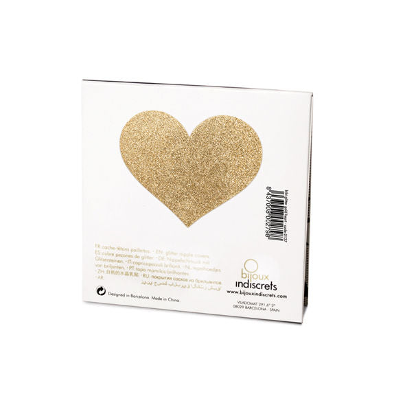 Flash Golden Heart Nipple Covers