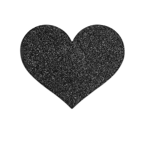 Flash Black Heart Nipple Pasties
