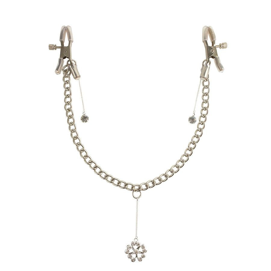 Crystal Nipple Clamps for Bondage Play