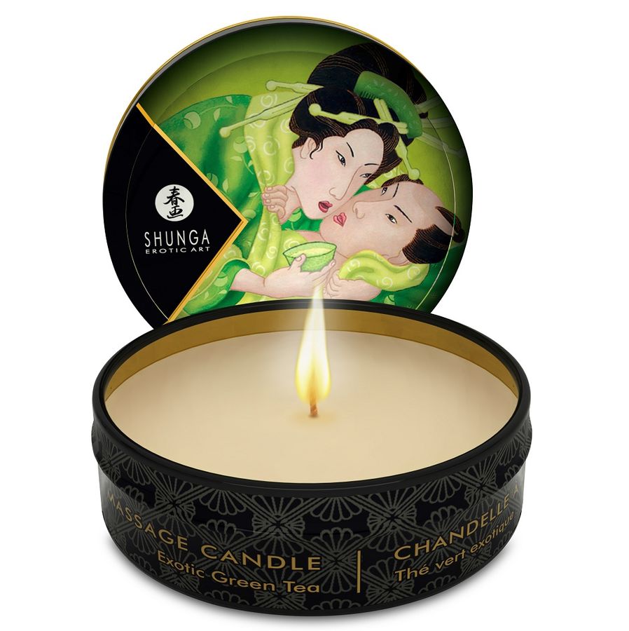 Mini Caress Massage Candle - Green 30ml