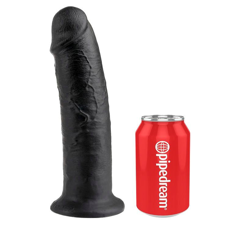 Black Silicone Dildo - 25 cm