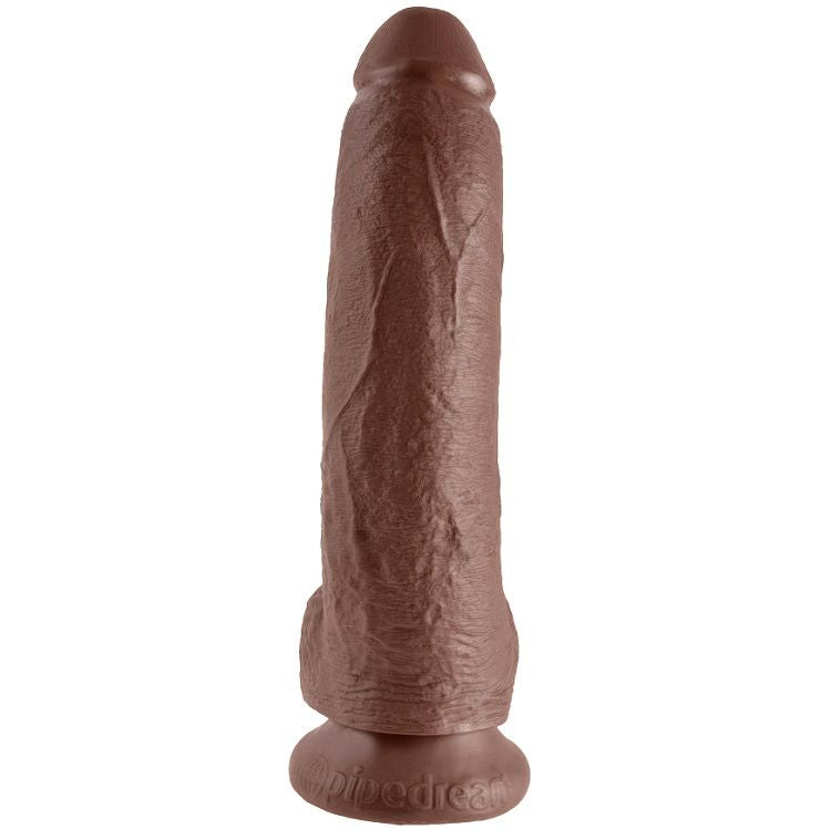 Dildo Realista Castanho de 23 cm com Testículos