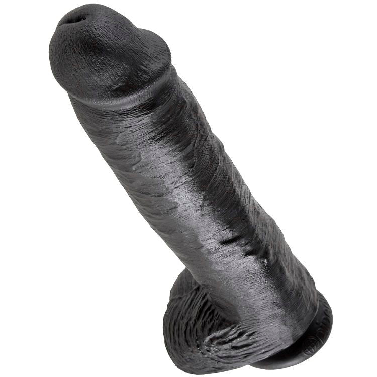 Dildo Realista Negro de 28cm (11") Con Testículos