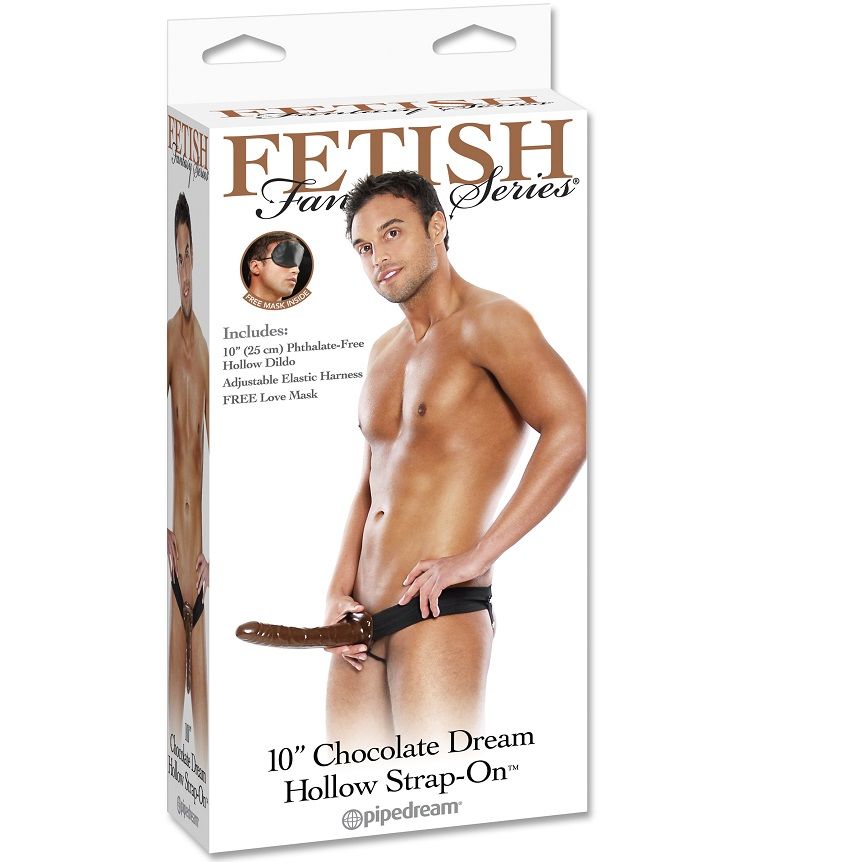 Chocolate Dream Hollow Strap-On Dildo