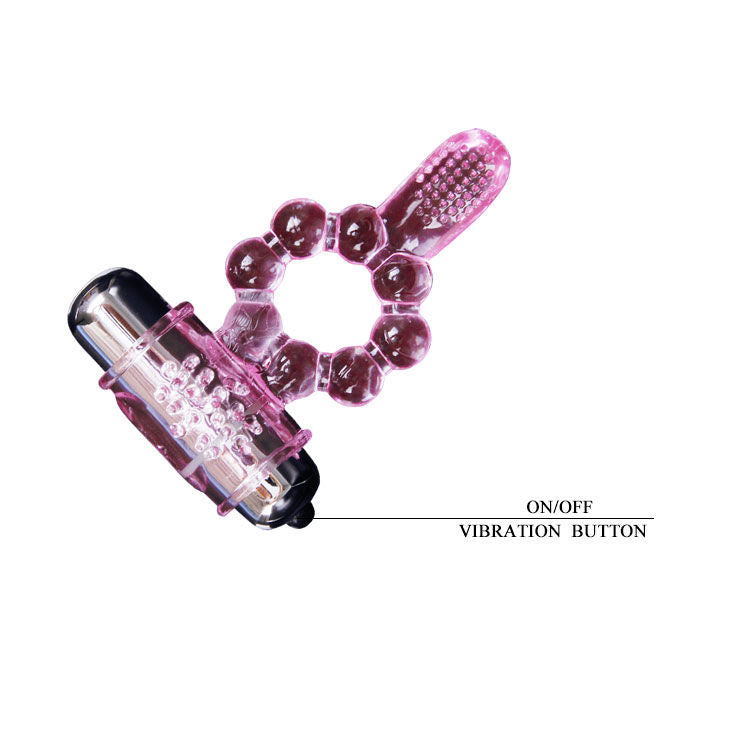 Anel de Língua Vibratório de Silicone - 10 Ritmos