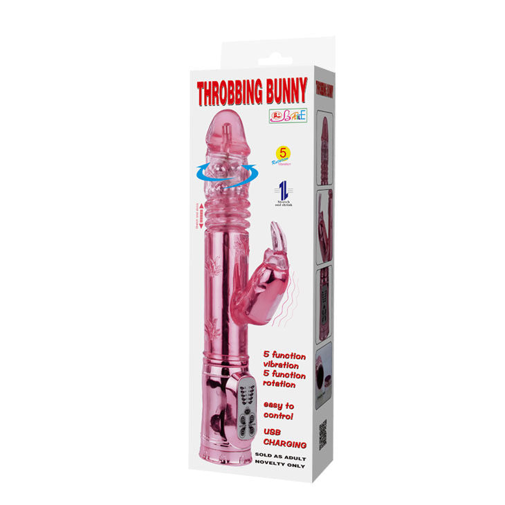 Vibrador Coelho Pulsante Rosa
