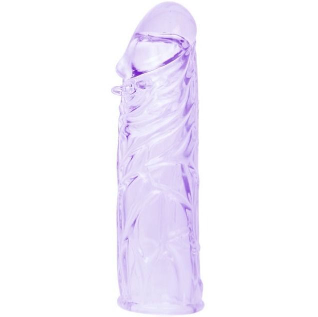 Lilac 13cm Adaptable Silicone Penis Cover