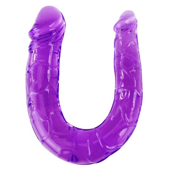 Flexible Jelly Double Dildo - Lilac