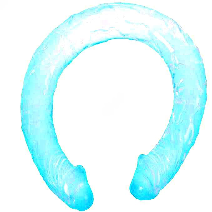 Blue Double Dong - 44.5cm