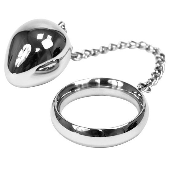 Metal Ball Chain Cock Ring (40mm)