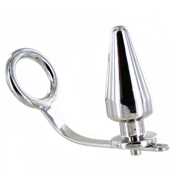 Plug Anal de Metal con Anillo de Acero 80mm