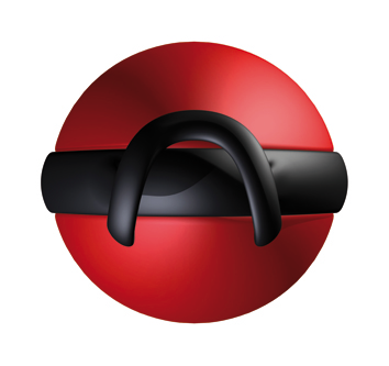 Red Single Ball Gag - Sex Toy