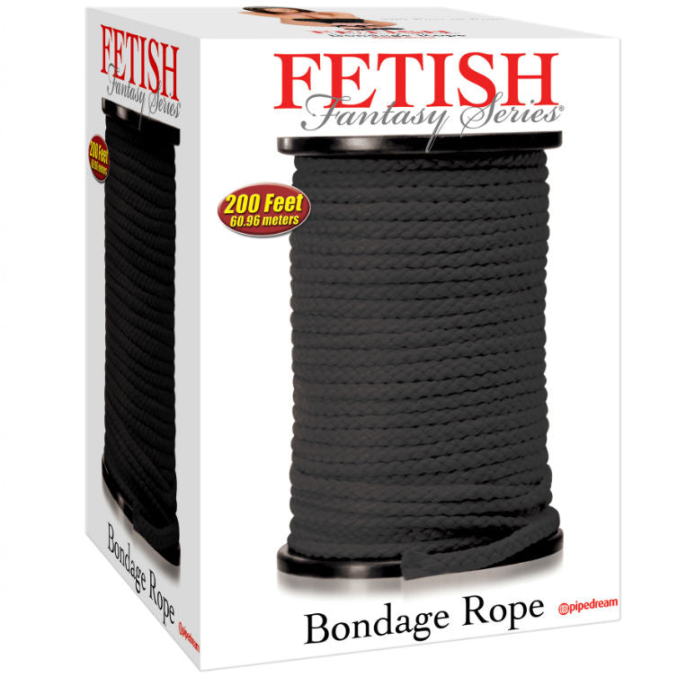 Black Bondage Rope - 60.96m Length