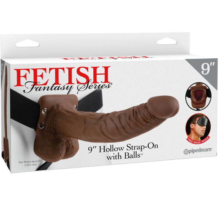 Series 9 Hollow Strap-On With Balls 23cm