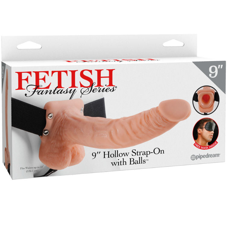 Series 9 Hollow Strap-On With Balls Flesh