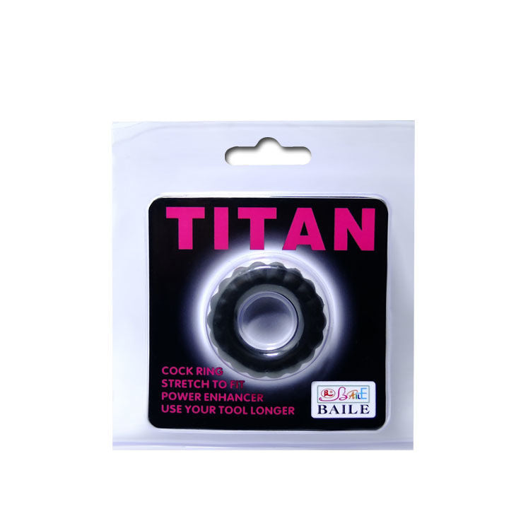 Titan Black Cockring - 2 CM Width