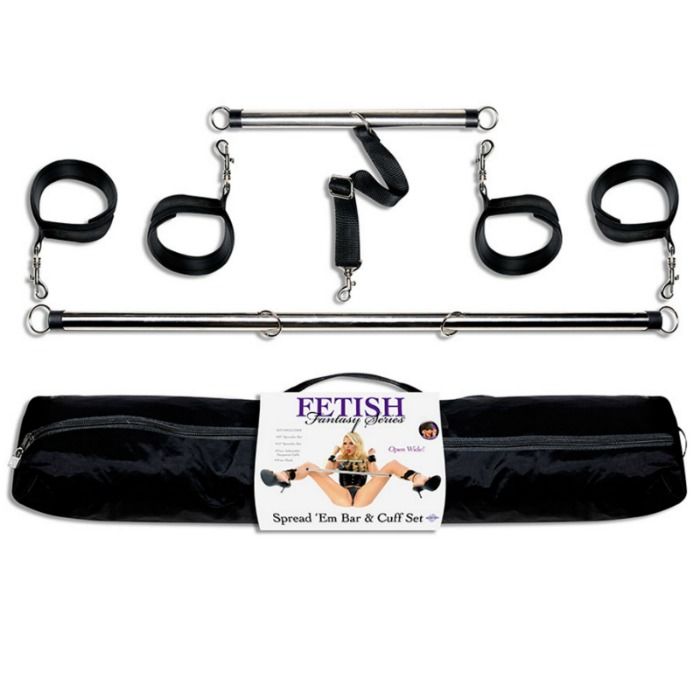 Conjunto de Barra Separadora Ajustável e Algemas