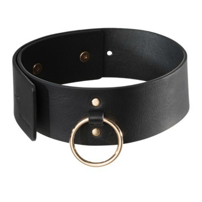 Collar de Bondage Negro con Correa