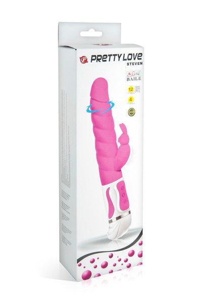 Smart Steven Rabbit Vibrator in Pink