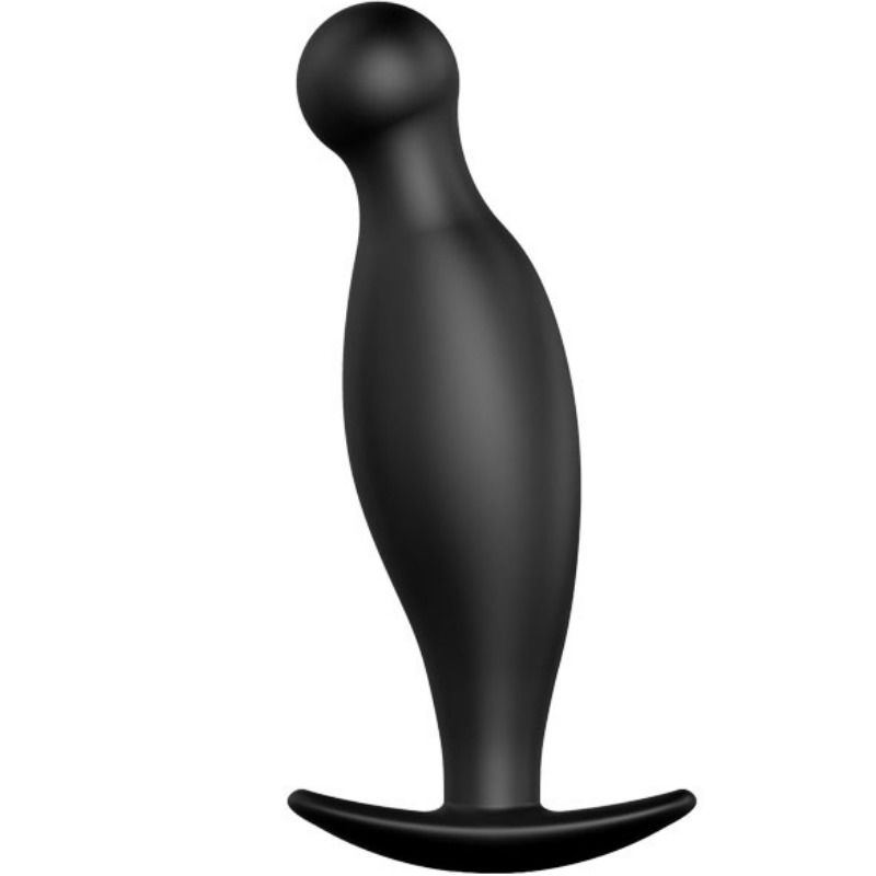 Black Silicone Anal Plug 11.7cm
