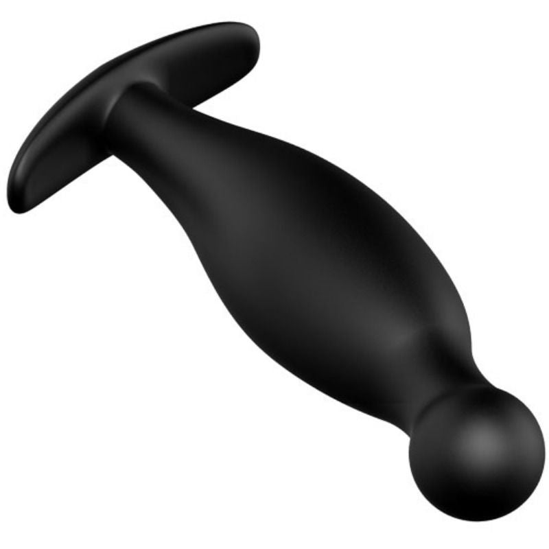 Black Silicone Anal Plug 11.7cm