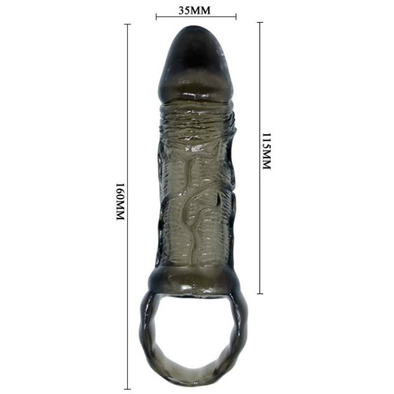 Penis Extension Sheath with Testicular Strap