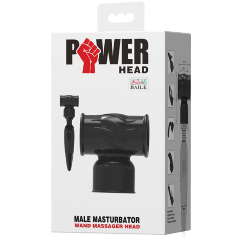 Interchangeable Power Head for Male Massager