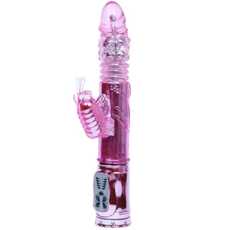 Vibrador de Mariposa Recargable Con Rotación