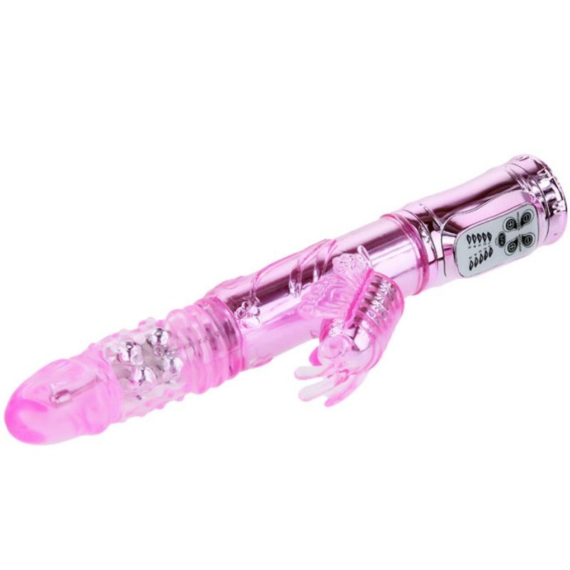 Vibrador de Mariposa Recargable Con Rotación