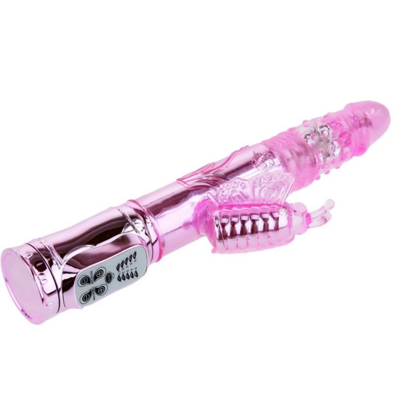 Vibrador de Mariposa Recargable Con Rotación