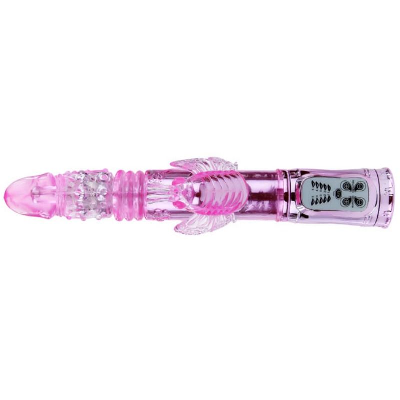 Vibrador de Mariposa Recargable Con Rotación