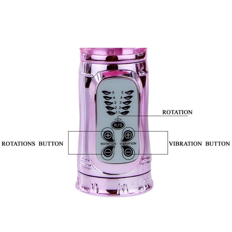 Vibrador de Mariposa Recargable Con Rotación