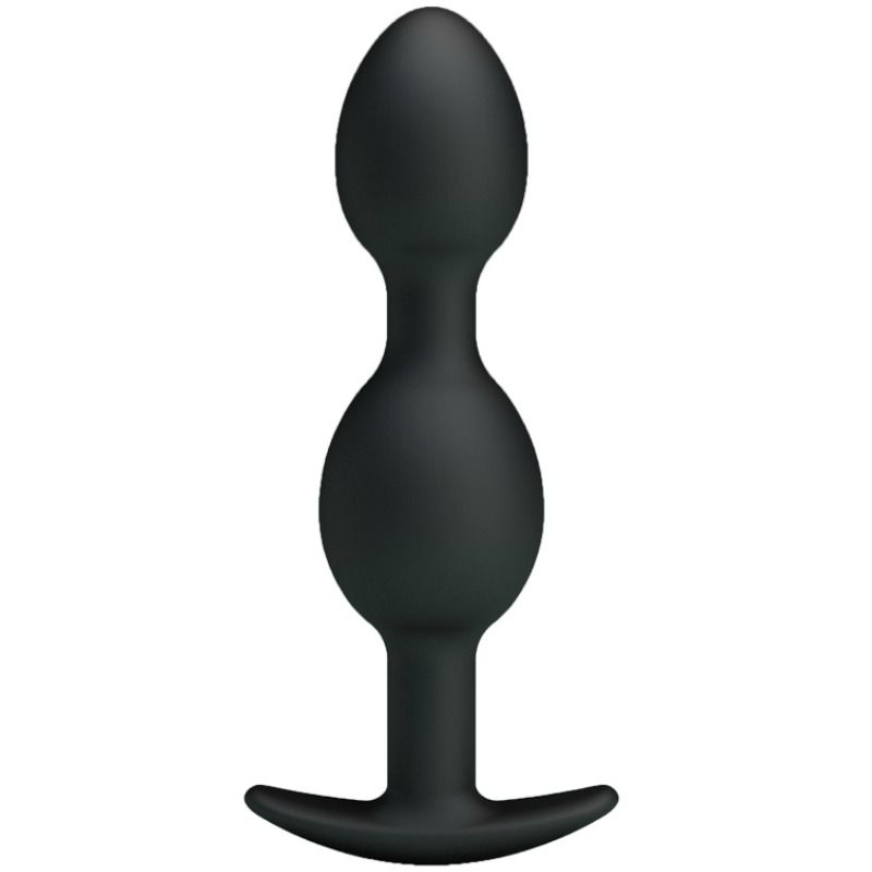 Silicone Anal Beads - Black 12.5cm