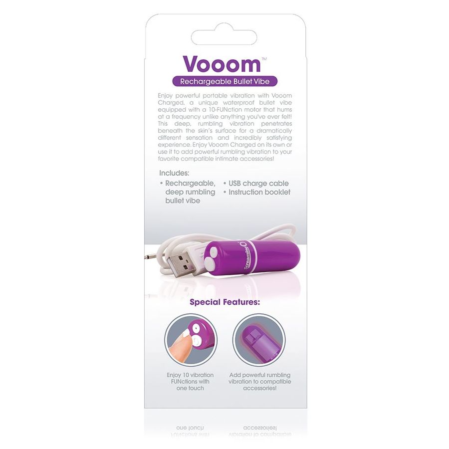 Bala Vibradora Recargable Lila Vooom