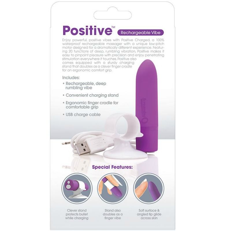 Masajeador Vibrador Recargable Lila