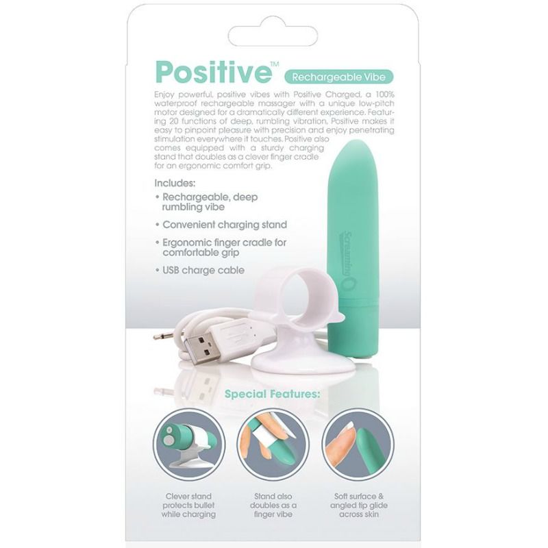 Vibrador de Masaje Verde Recargable