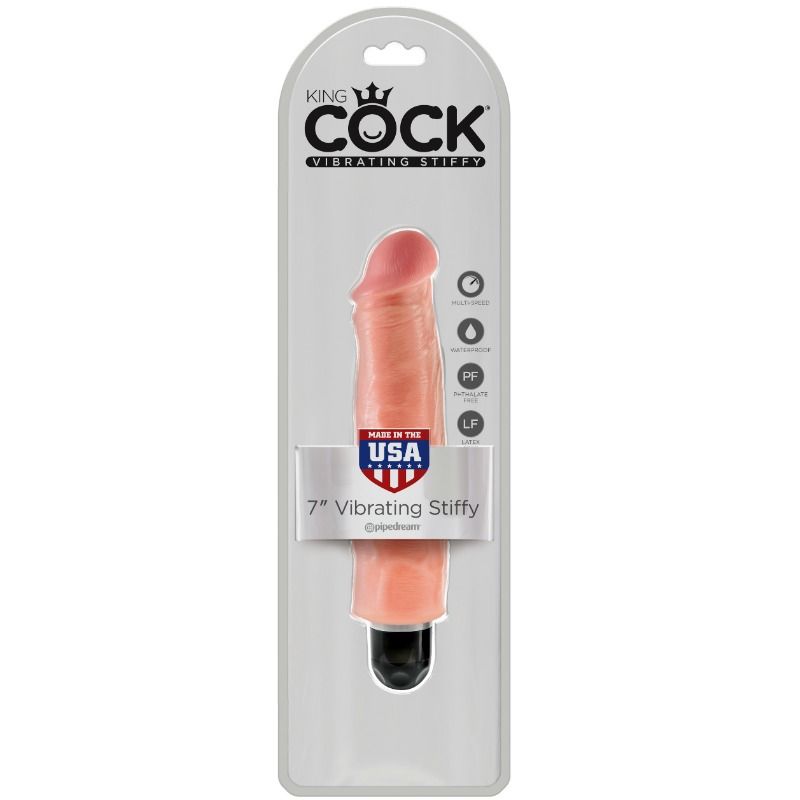 7 Inch Vibrating Stiffy Flesh Dildo