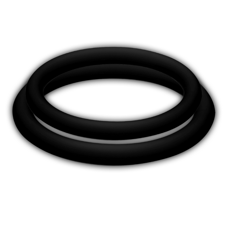 Black Cock Rings - Medium Size