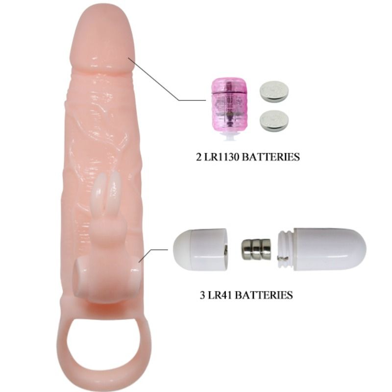 Funda para el Pene con Doble Vibrador
