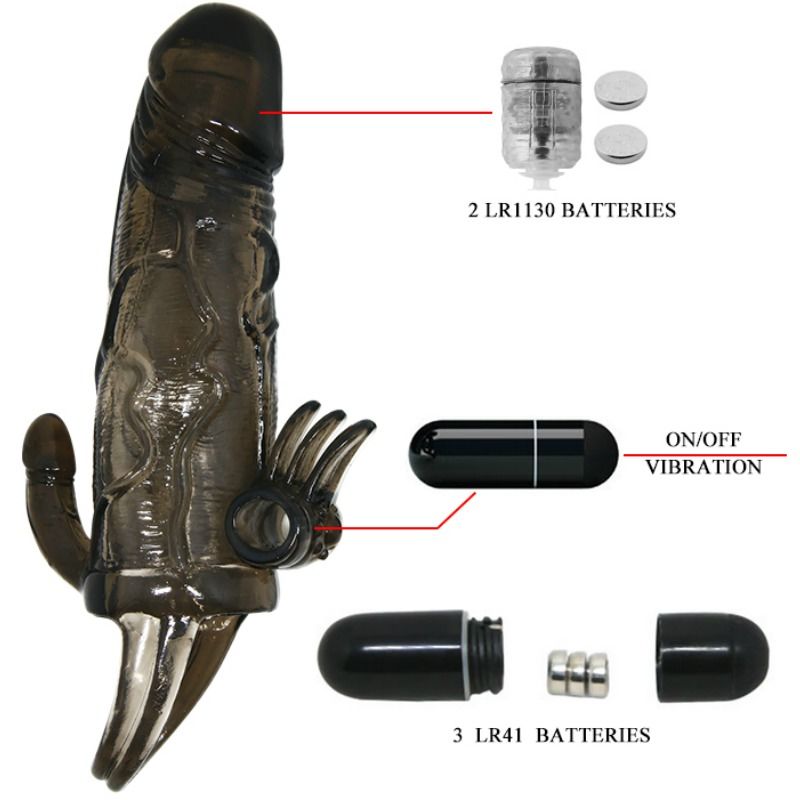 Brave Man Penis Cover with Dual Stimulation
