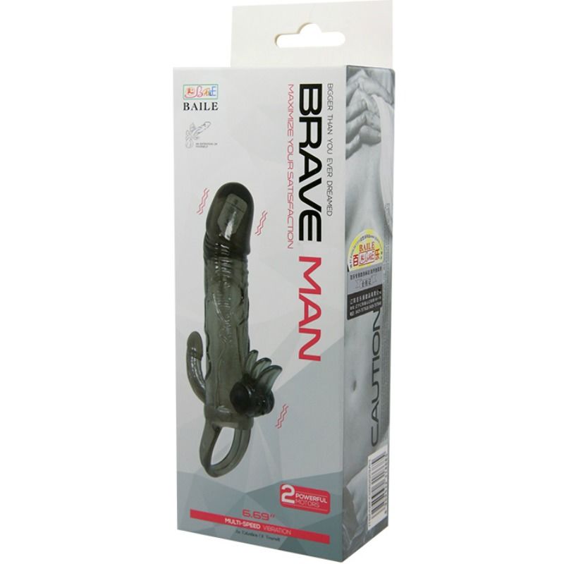Brave Man Penis Cover with Dual Stimulation