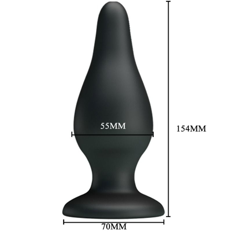 Ergonomic Silicone Butt Plug 15.4cm