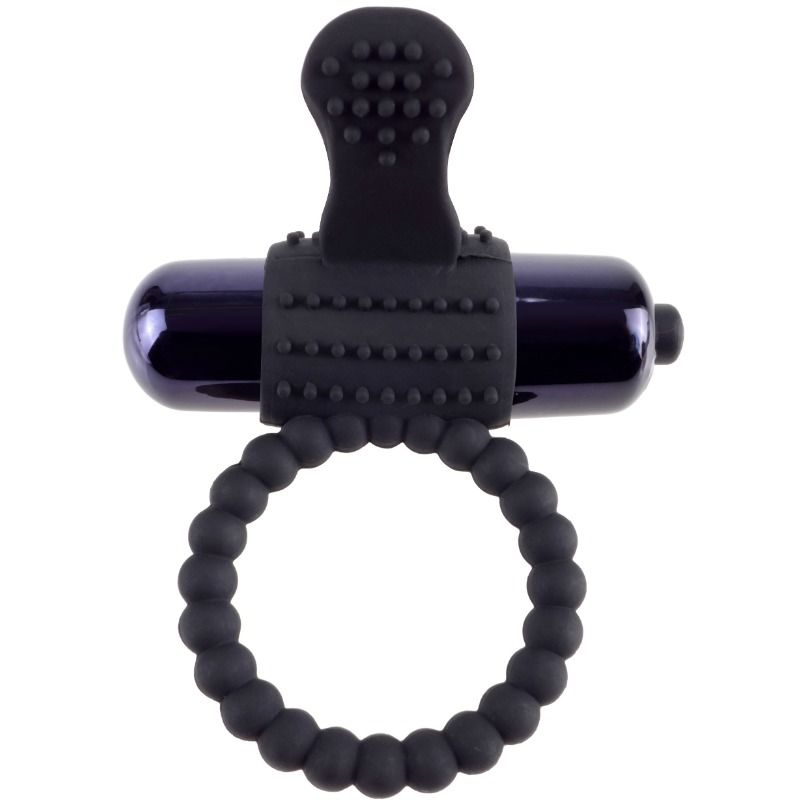Silicone Vibrating Cock Ring - Black